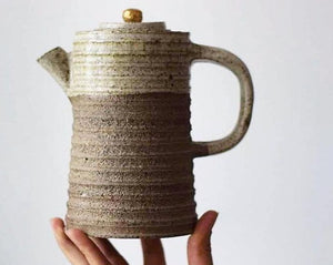 Stoneware Textured Teapot